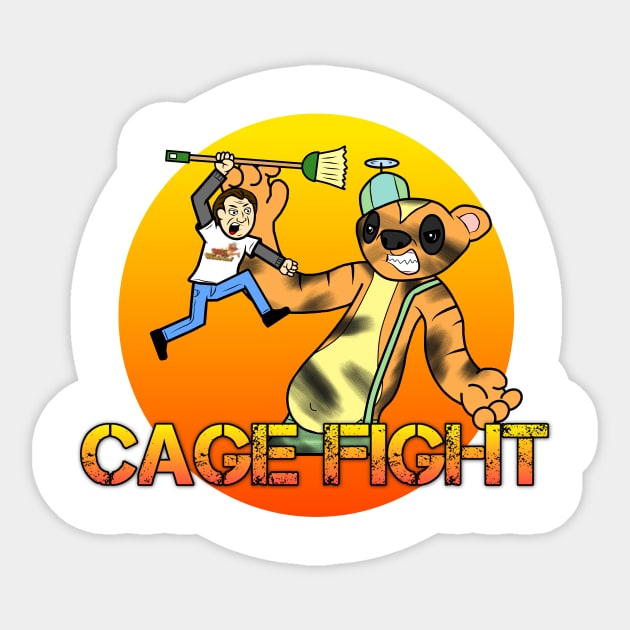 Cage Fight - No Logo Sticker by CagingGreatness